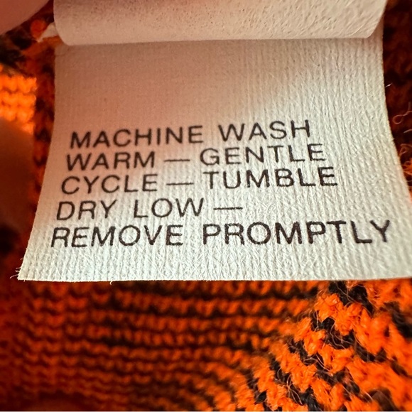 Bob Fratzke Winona Vintage Blaze Orange Camo Knit Vest Full Zip Hunting Gorpcorp - Picture 11 of 13